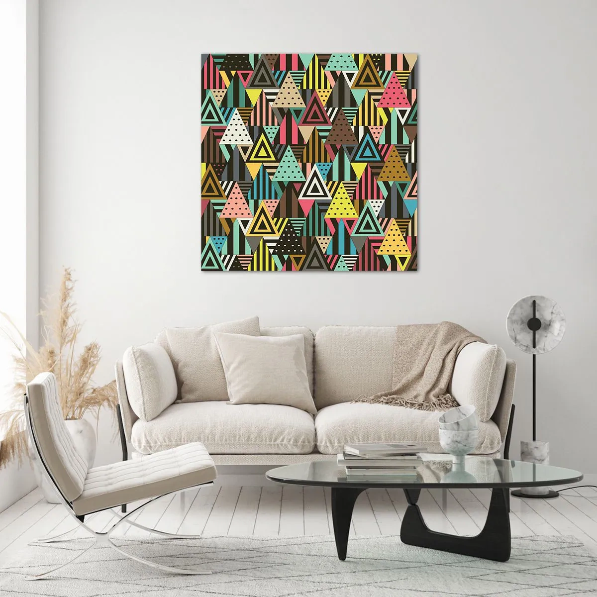 Obraz na szkle - W rytmie na trzy - 30x30 cm