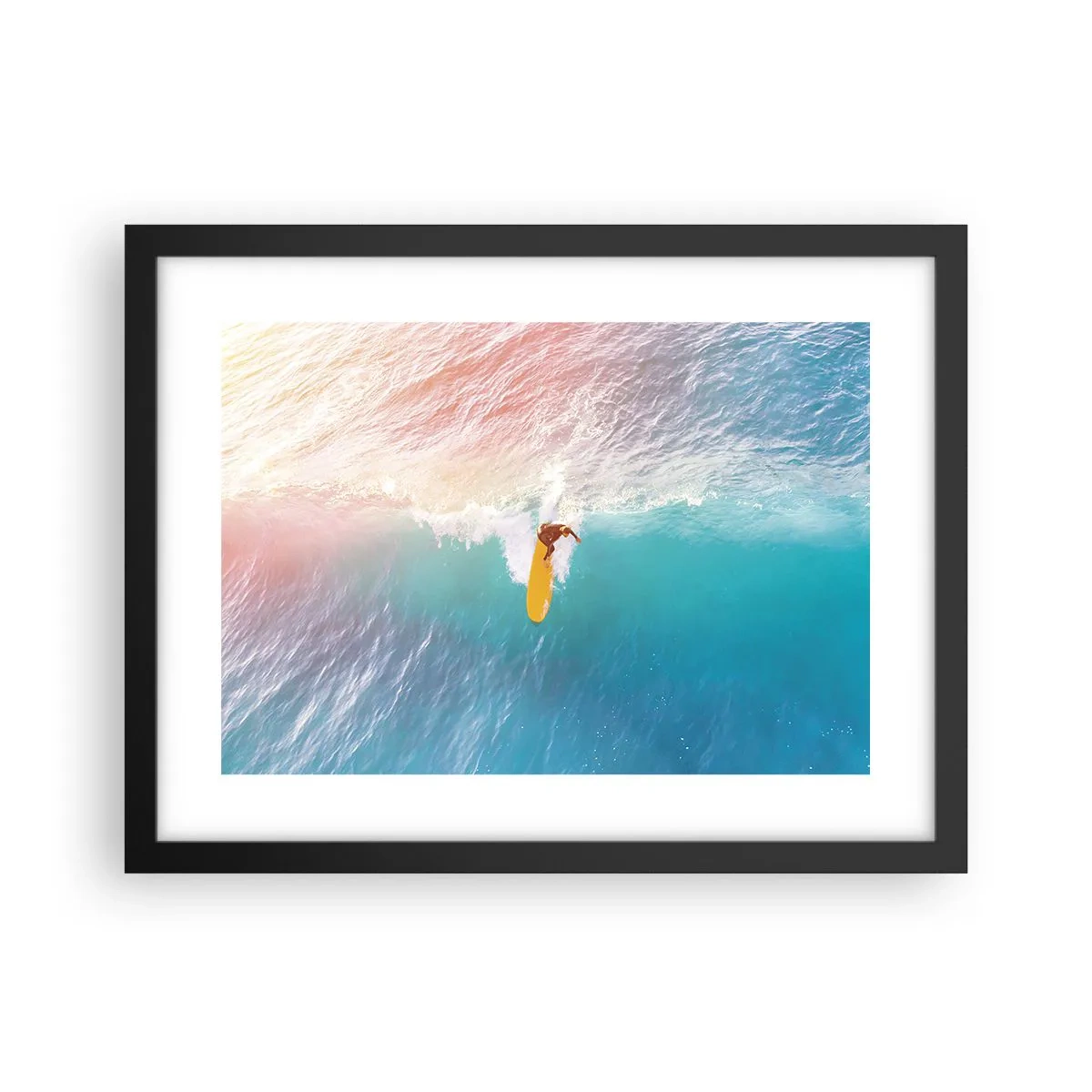 Plakat w czarnej ramie - Oceaniczny jeździec - 40x30 cm