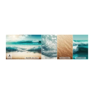 Fototapeta Próbka Standard Eco - Spokój oceanu - Plaża, Morze, Brzeg - 100x30 cm