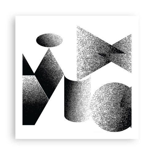 Plakat - Kąty i owale - 60x60 cm
