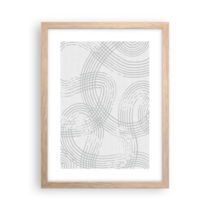 Plakat w ramie jasny dąb - Nie ma prostej drogi - 30x40 cm