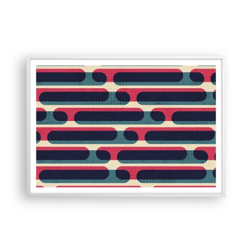 Plakat w białej ramie - W głąb i do przodu - 100x70 cm