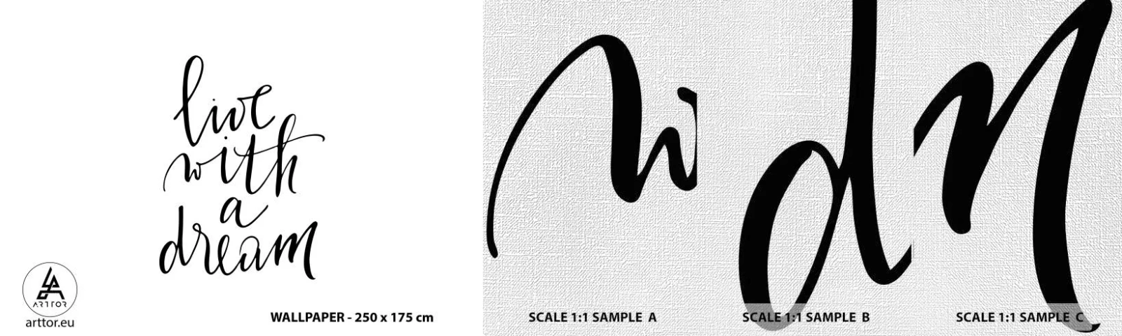 Fototapeta Próbka Premium Canvas - Of course - Typografia, Afirmacja, Maksyma - 100x30 cm