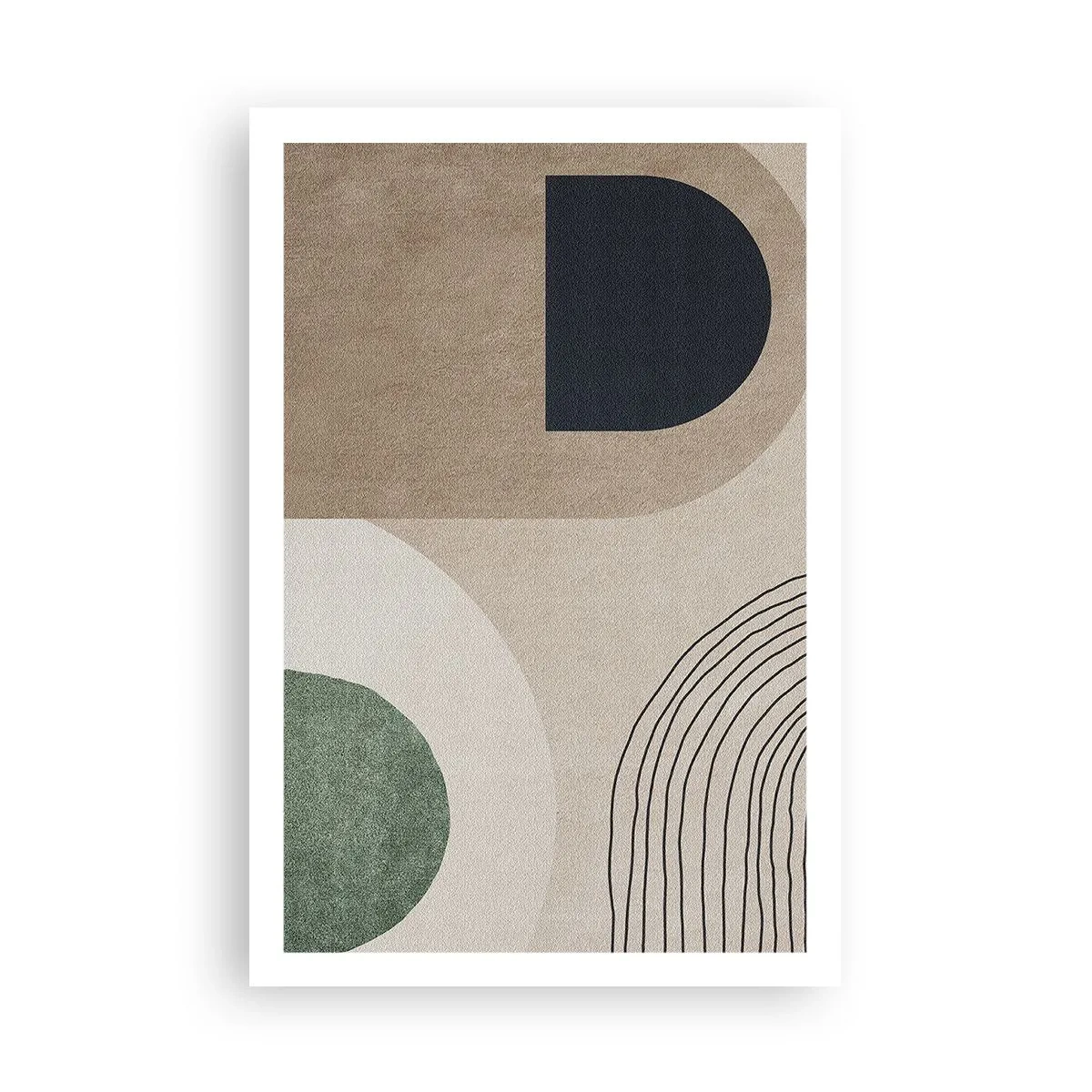 Plakat - Łagodność owalu - 61x91 cm