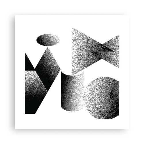 Plakat - Kąty i owale - 40x40 cm