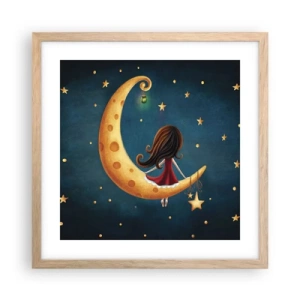 Plakat w ramie jasny dąb - Pewnego razu… - 40x40 cm