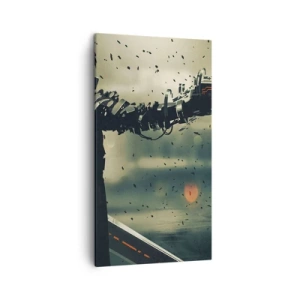 Obraz na płótnie - Zabójcza broń - twój własny Terminator - 45x80 cm