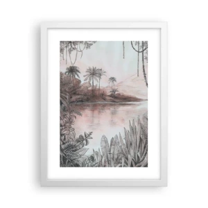 Plakat w białej ramie - XIX-wieczny pamiętnik odkrywcy - 30x40 cm