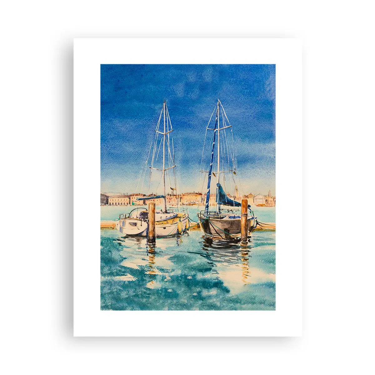 Plakat - Słoneczna laguna - 30x40 cm
