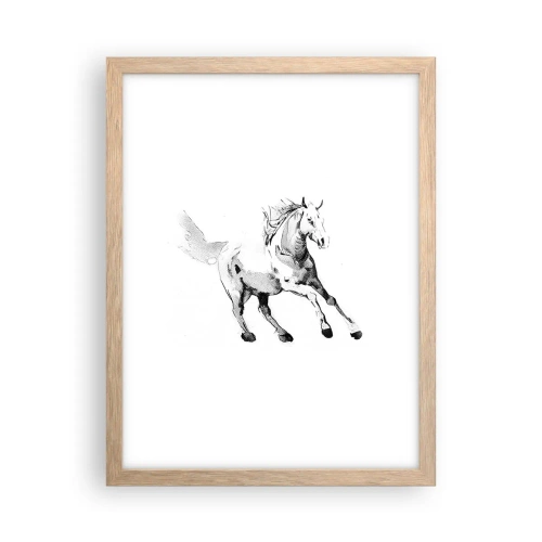 Plakat w ramie jasny dąb - Nieujarzmiona dusza - 30x40 cm
