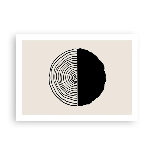 Plakat - Pół na pół - 70x50 cm