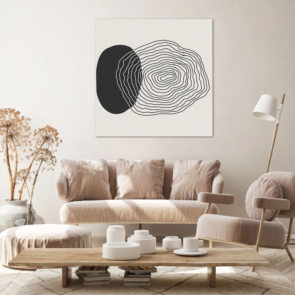 Obraz na płótnie - Trwanie i drganie - 50x50 cm