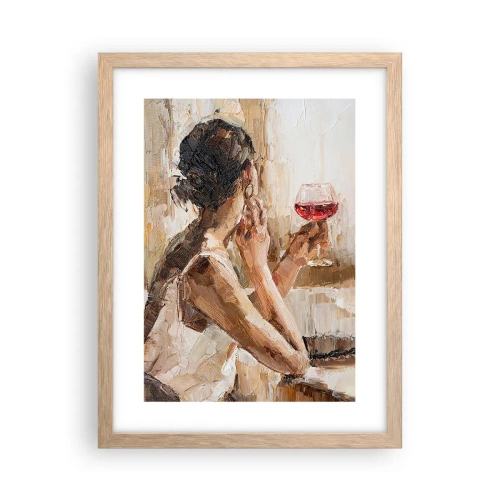Plakat w ramie jasny dąb - Smak dobrej chwili - 30x40 cm