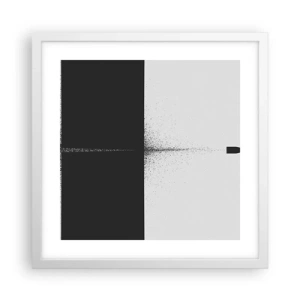 Plakat w białej ramie - Prosto do celu - 40x40 cm