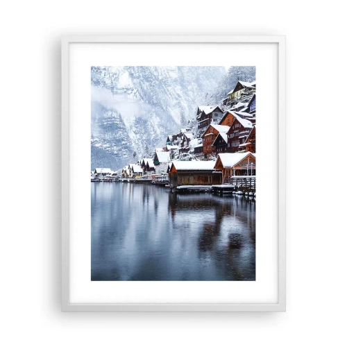 Plakat w białej ramie - W zimowej dekoracji - 40x50 cm