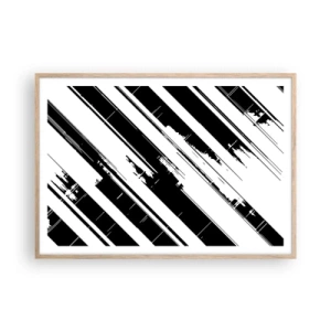 Plakat w ramie jasny dąb - Kompozycja intensywna i dynamiczna - 100x70 cm