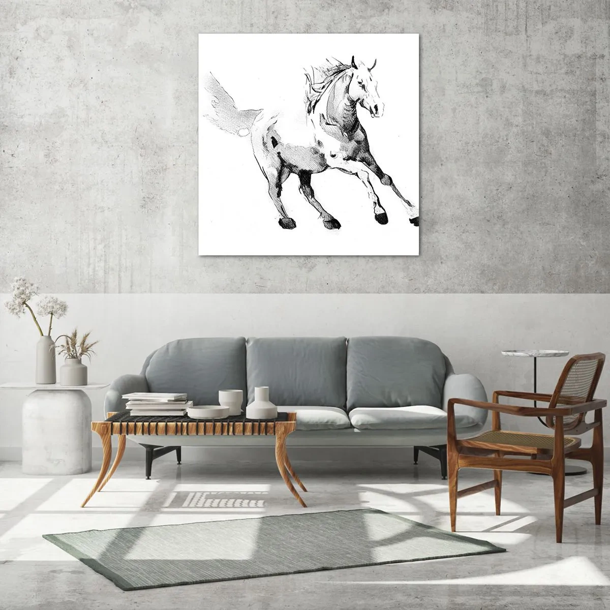 Obraz na szkle - Nieujarzmiona dusza - 60x60 cm