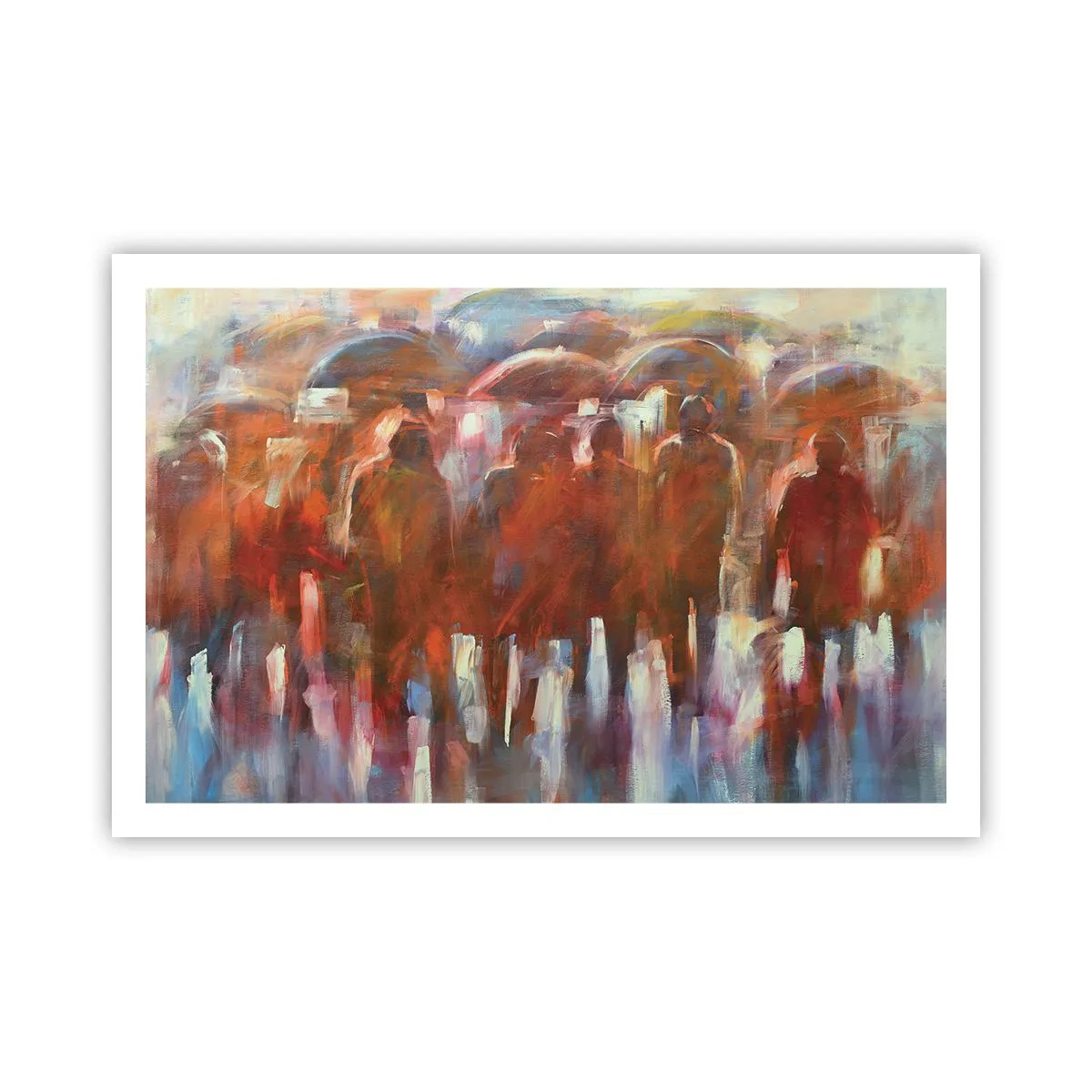 Plakat - Równi w deszczu i mgle - 91x61 cm