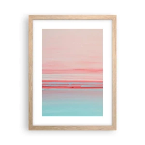 Plakat w ramie jasny dąb - Abstrakcja o świcie - 30x40 cm