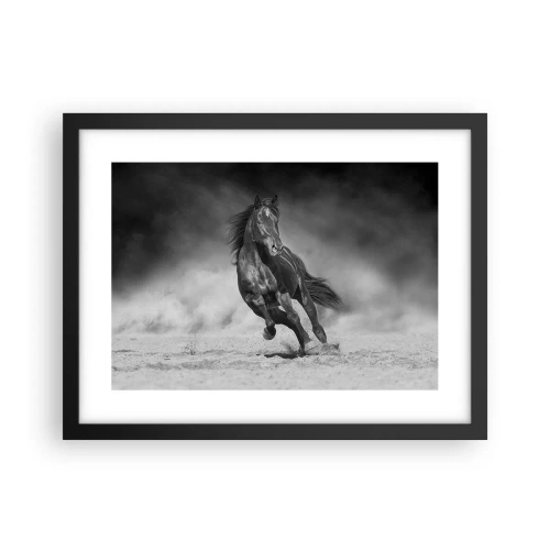 Plakat w czarnej ramie - Godny samego emira - 40x30 cm