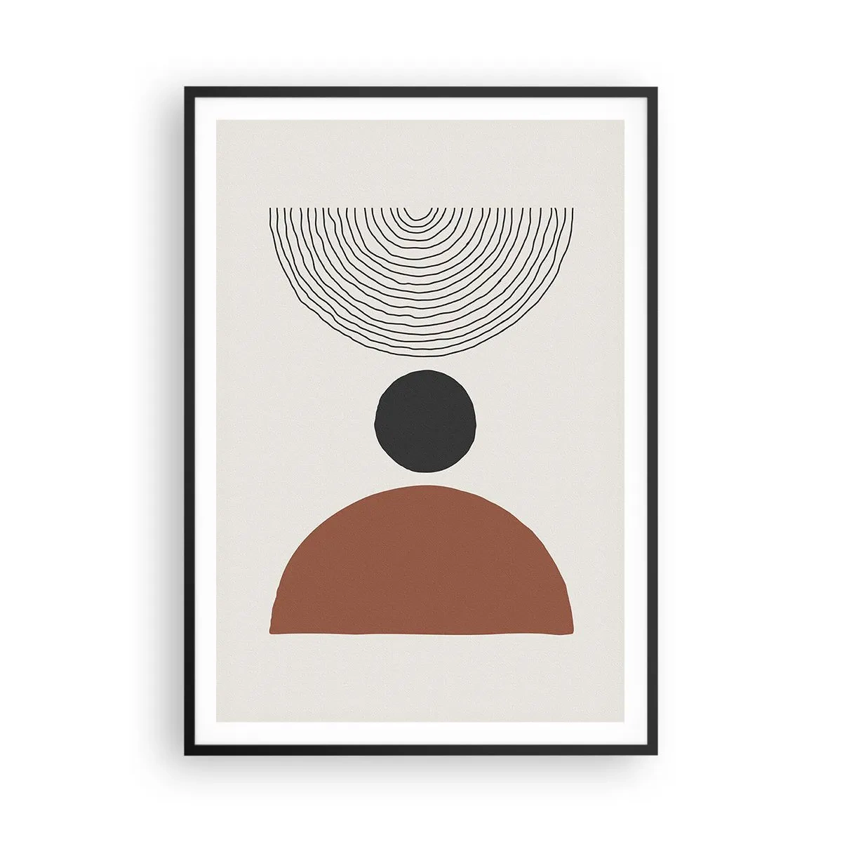 Plakat w czarnej ramie - W centrum uwagi - 70x100 cm