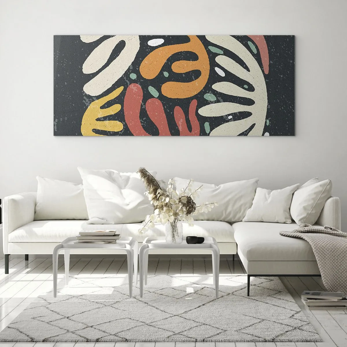 Obraz na szkle - Kompozycja – zaraz cię schwytam - 90x30 cm