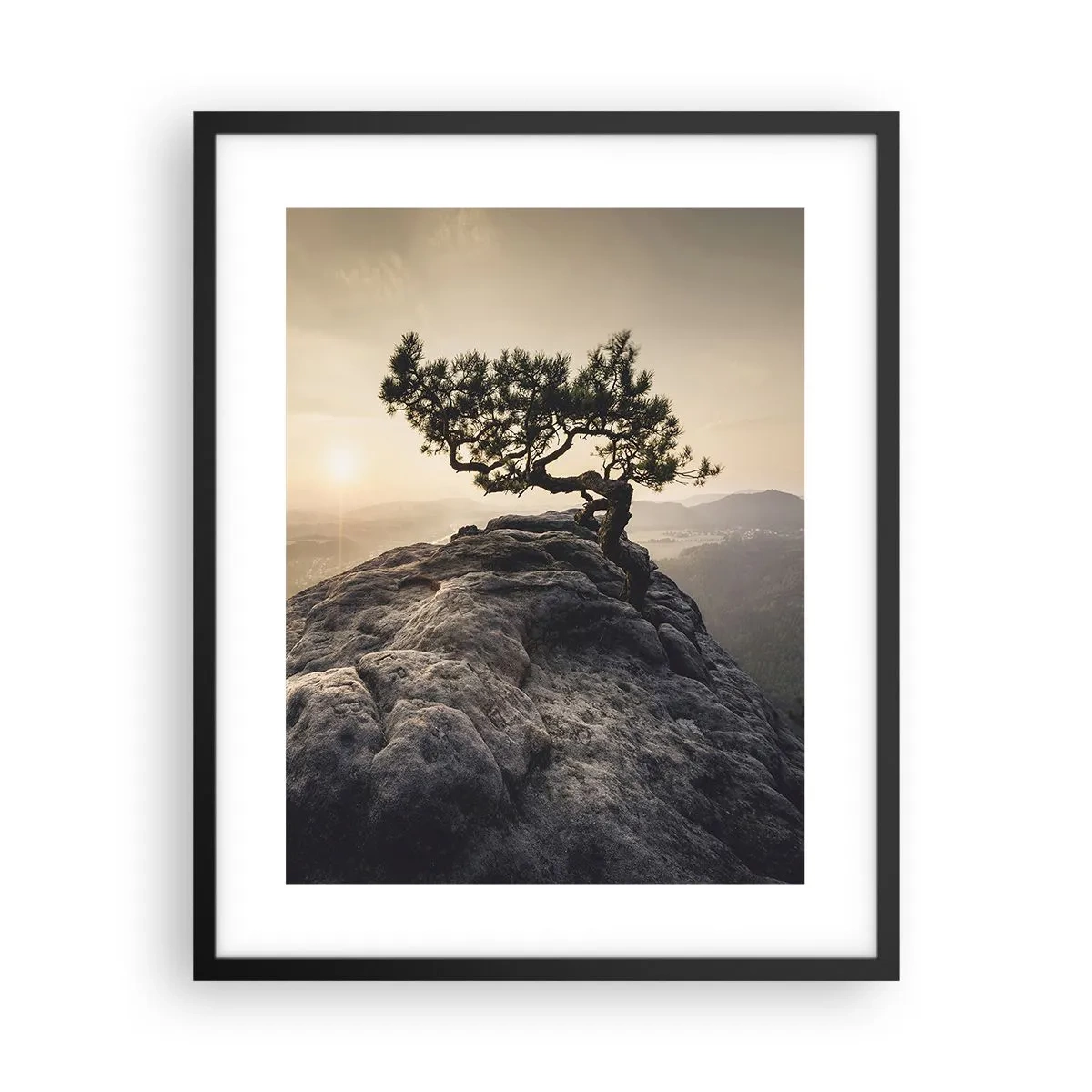 Plakat w czarnej ramie - Życie zawsze zwycięża - 40x50 cm