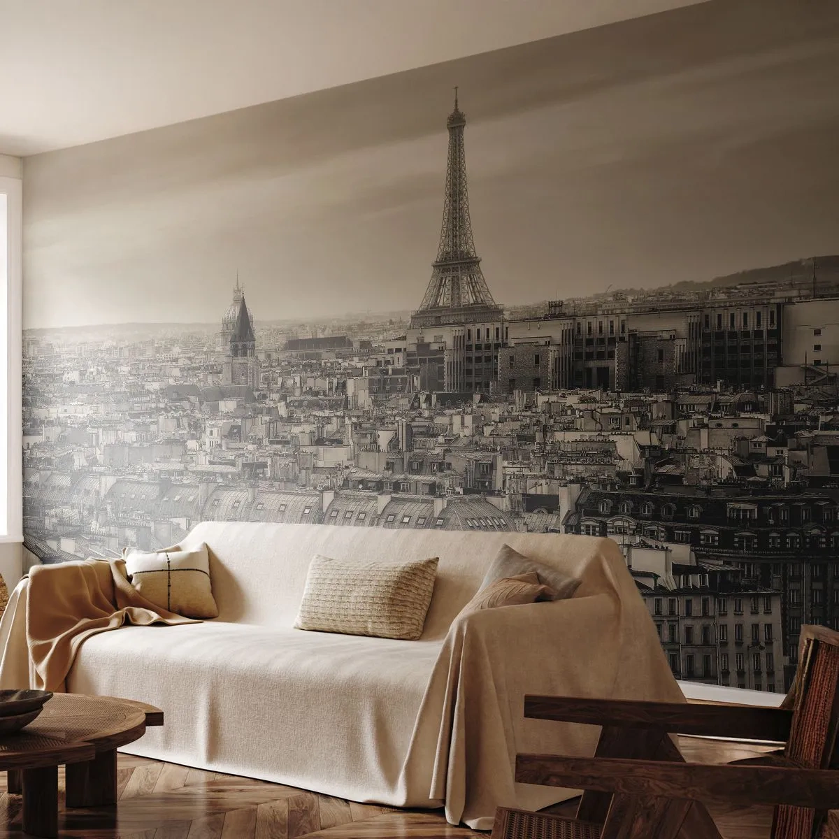 Fototapeta Standard Eco - Nad dachami Paryża - Miasto, Paryż, Architektura - 400x280 cm