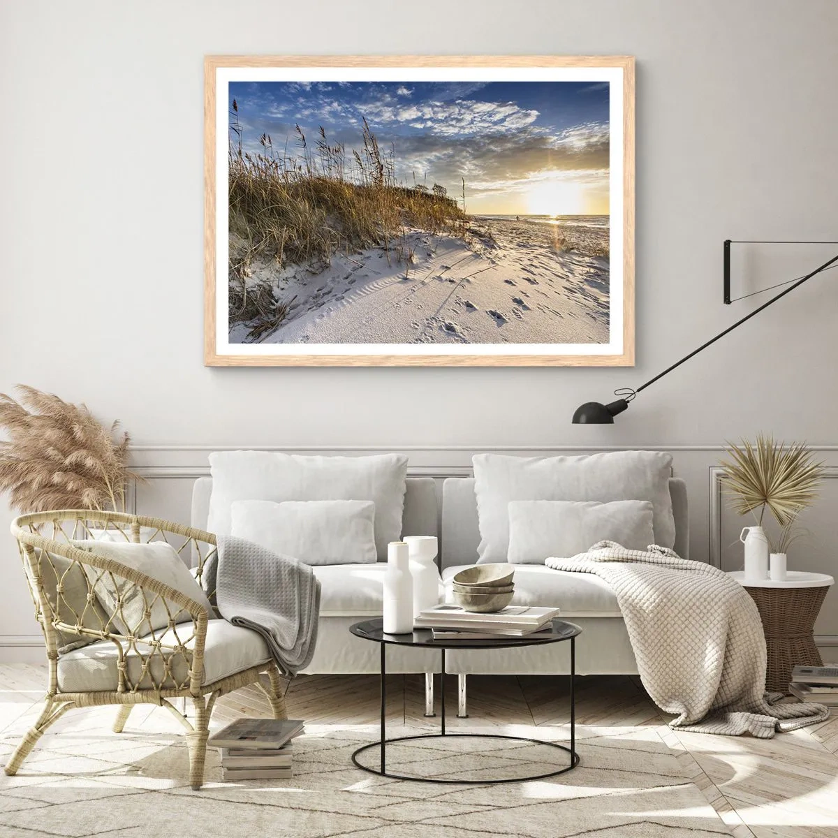 Plakat w ramie jasny dąb - Zaproszenie na spacer - 70x50 cm