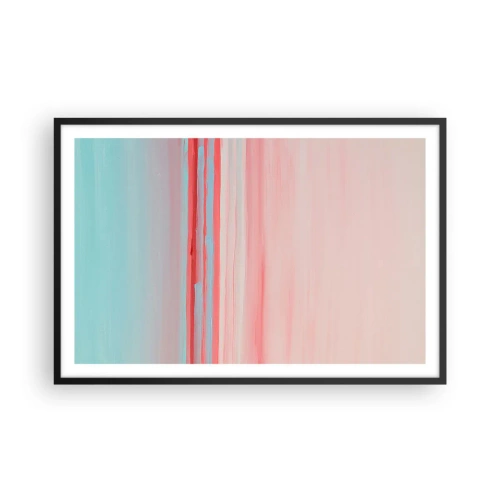 Plakat w czarnej ramie - Abstrakcja o świcie - 91x61 cm