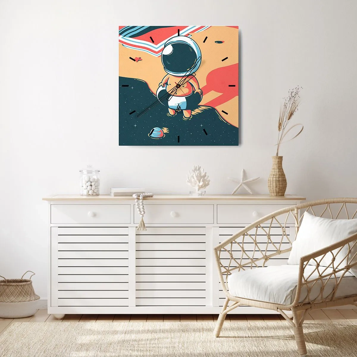 Zegar ścienny - Z innej perspektywy - 40x40 cm