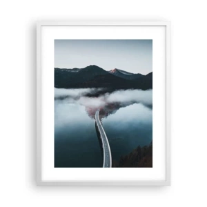 Plakat w białej ramie - Nad wodą gładką jak lustro - 40x50 cm