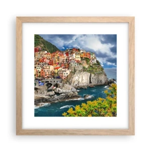 Plakat w ramie jasny dąb - Gromadka przytulona do skał - 30x30 cm