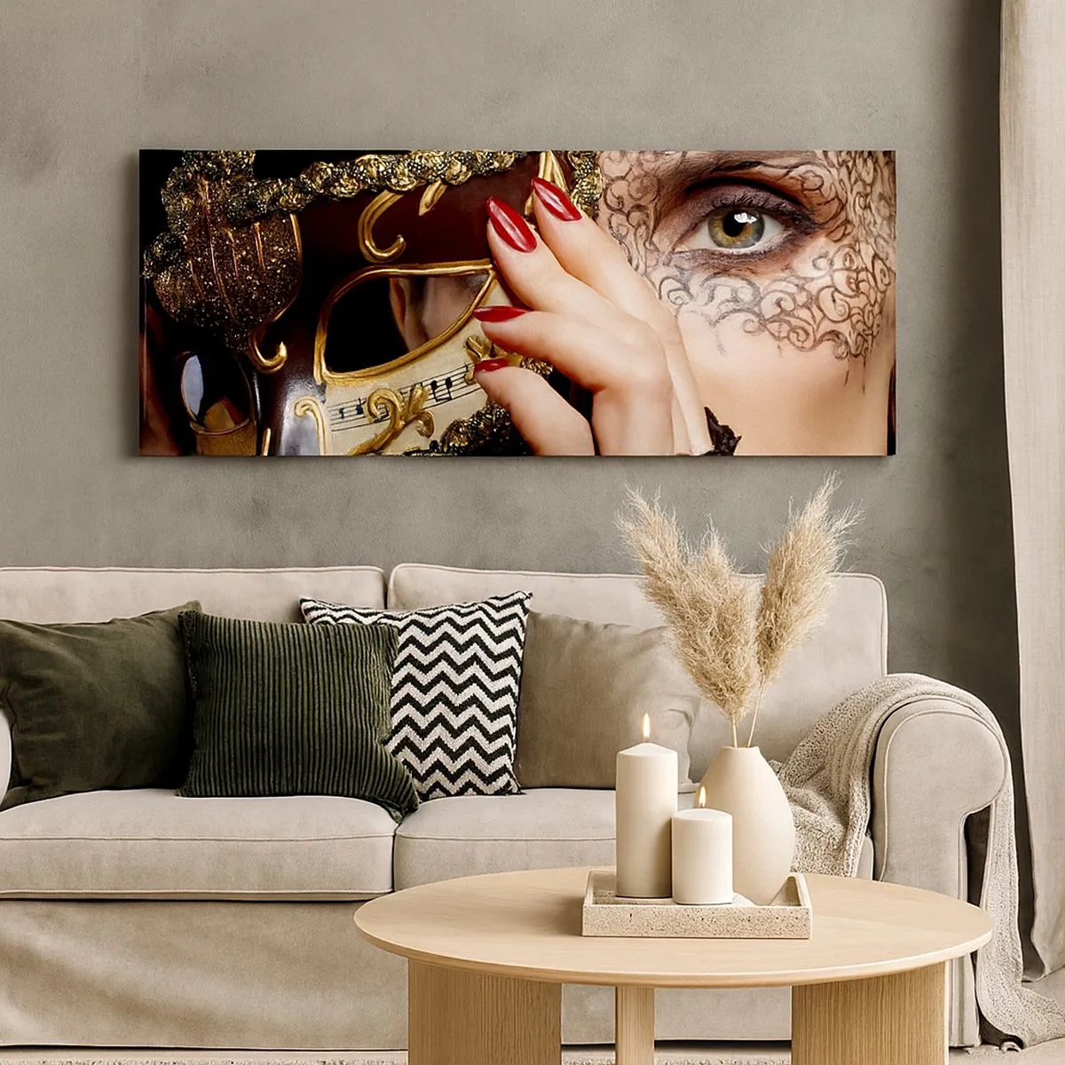 Obraz na płótnie - Mój świat jest barokowy - 100x40 cm