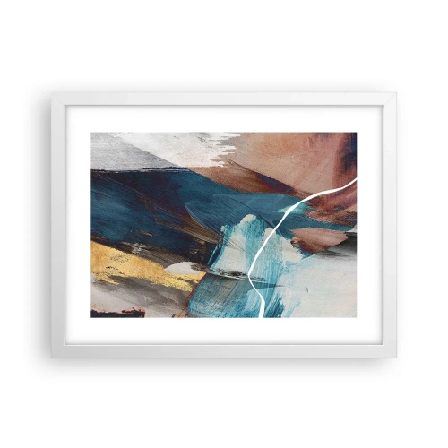 Plakat w białej ramie - Z rozmachem i energicznie - 40x30 cm