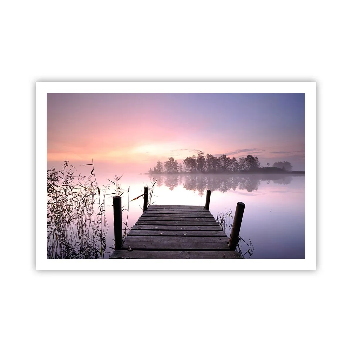 Plakat - Z liliowej mgły... - 91x61 cm