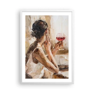 Plakat w białej ramie - Smak dobrej chwili - 50x70 cm