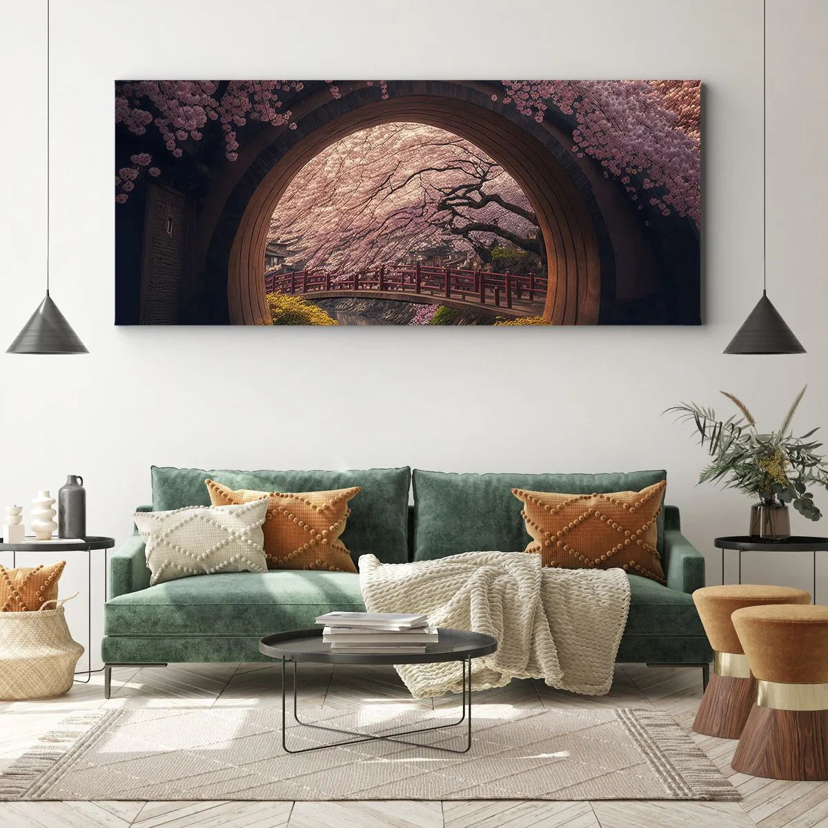 Obraz na płótnie - Japońska wiosna - 100x40 cm