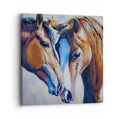 Obraz na płótnie - Czy to jest przyjaźń? czy to jest kochanie? - 40x40 cm
