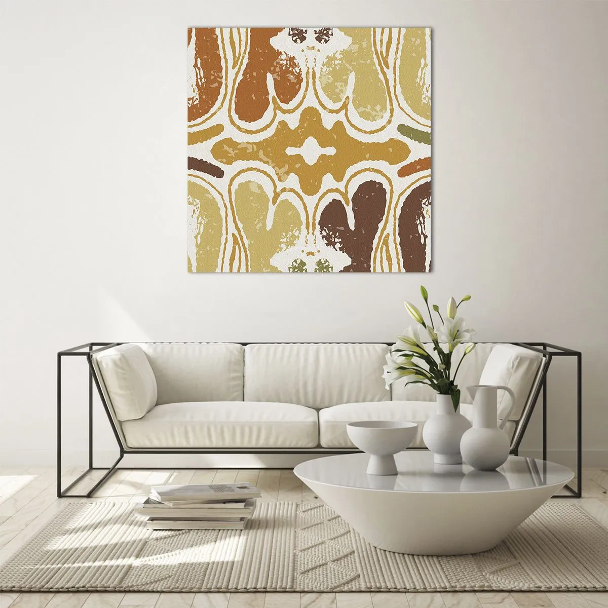 Obraz na szkle - Abstrakcja sentymentalna - 60x60 cm