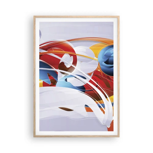 Plakat w ramie jasny dąb - Taniec żywiołów - 70x100 cm