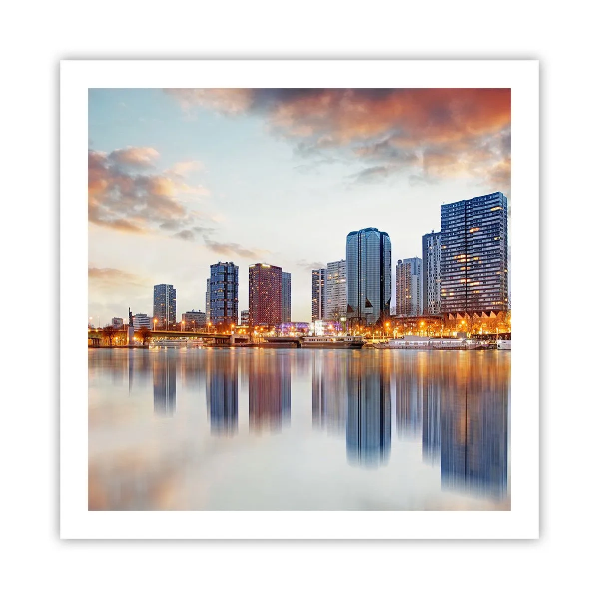 Plakat - Monumentalny spokój Paryża - 60x60 cm