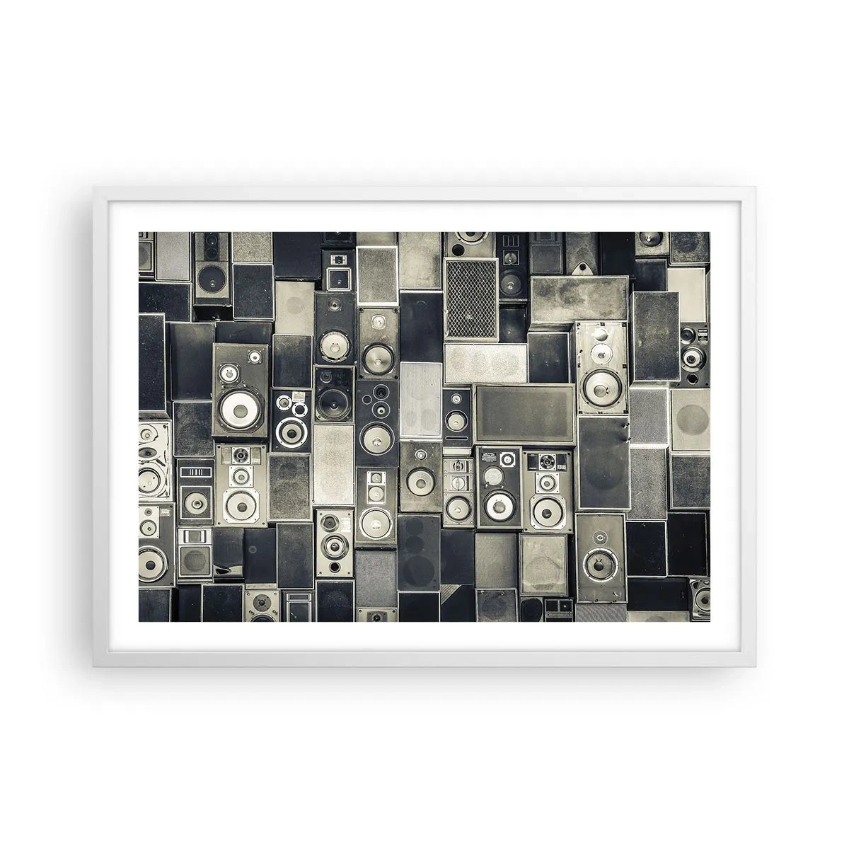 Plakat w białej ramie - I wszystko gra - 70x50 cm