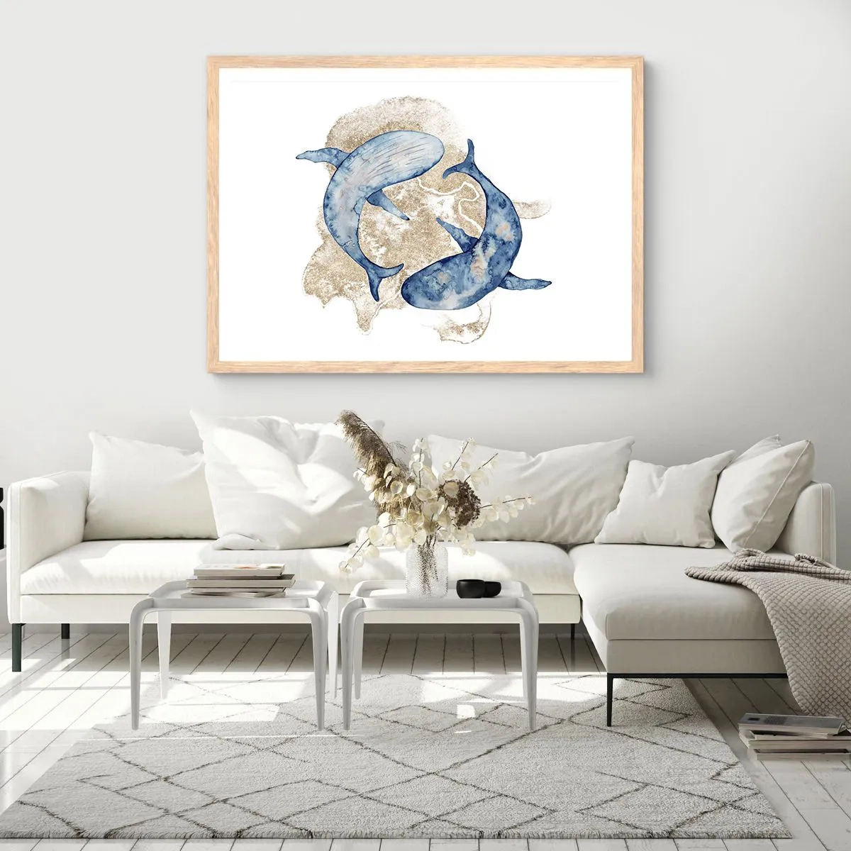 Plakat w ramie jasny dąb - Przyjaźń czy kochanie? - 40x30 cm