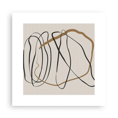 Plakat - Kompozycja – taniec opętaniec - 30x30 cm