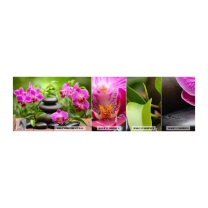 Fototapeta Próbka Samoprzylepna Deluxe Sticker - Piramida spokoju - Kwiaty, Orchidea, Storczyk - 100x30 cm