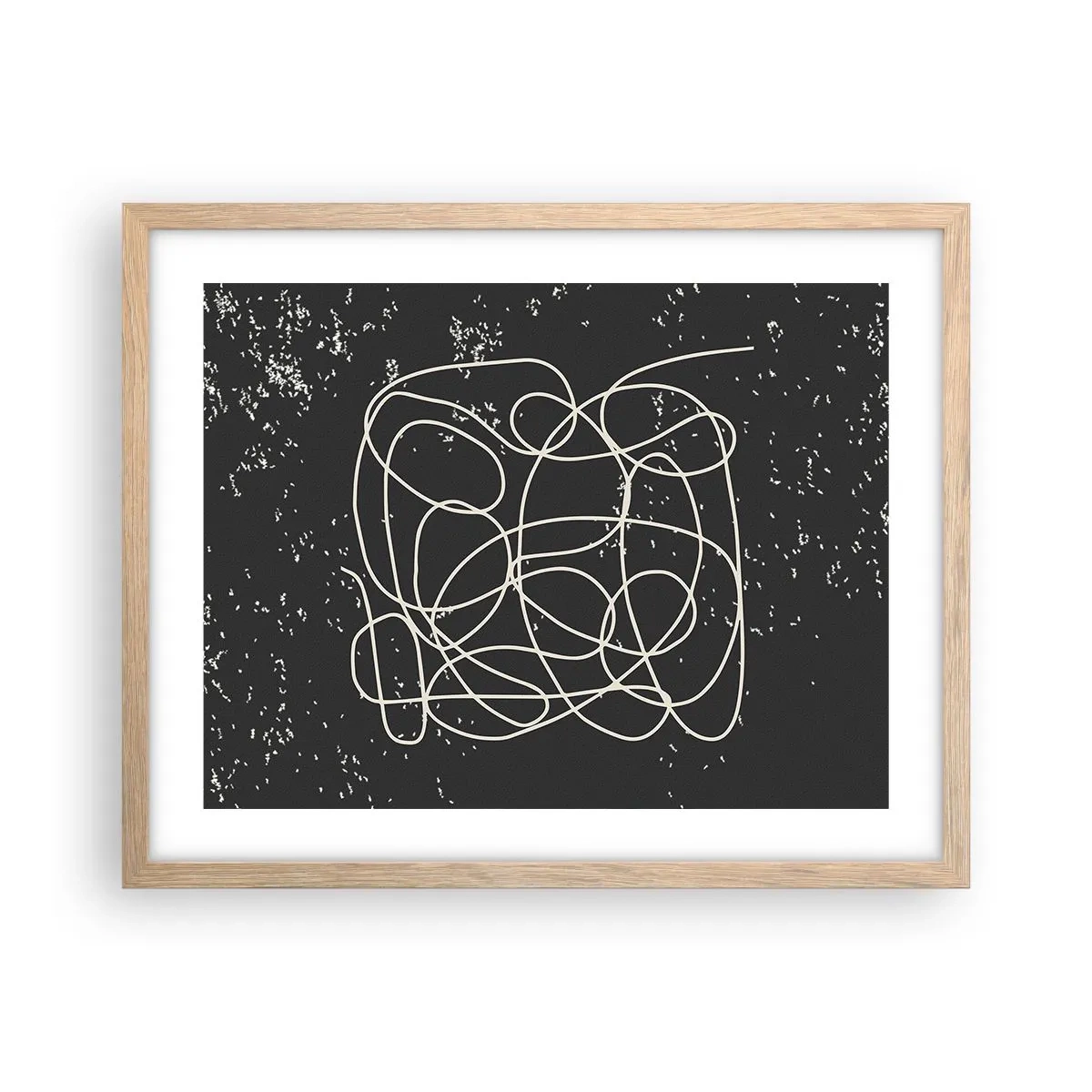 Plakat w ramie jasny dąb - Błądzenie myśli - 50x40 cm