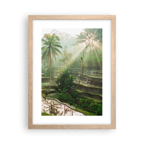Plakat w ramie jasny dąb - Dorastać w słońcu - 30x40 cm