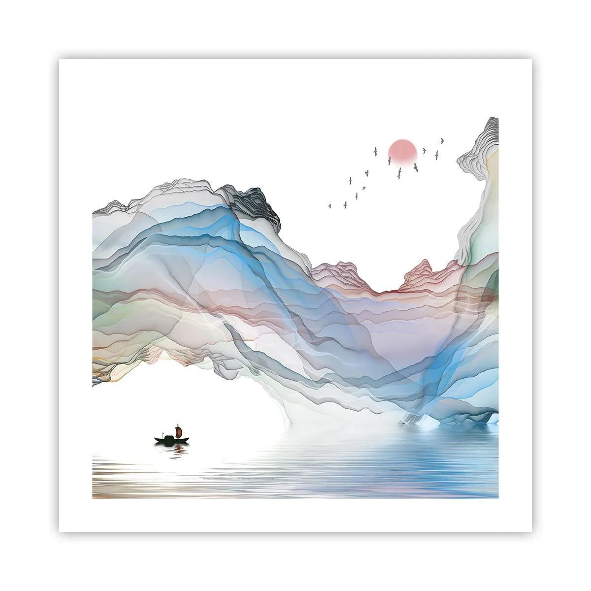 Plakat - Ku kryształowym górom - 50x50 cm