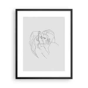 Plakat w czarnej ramie - Tą samą kreską - 40x50 cm